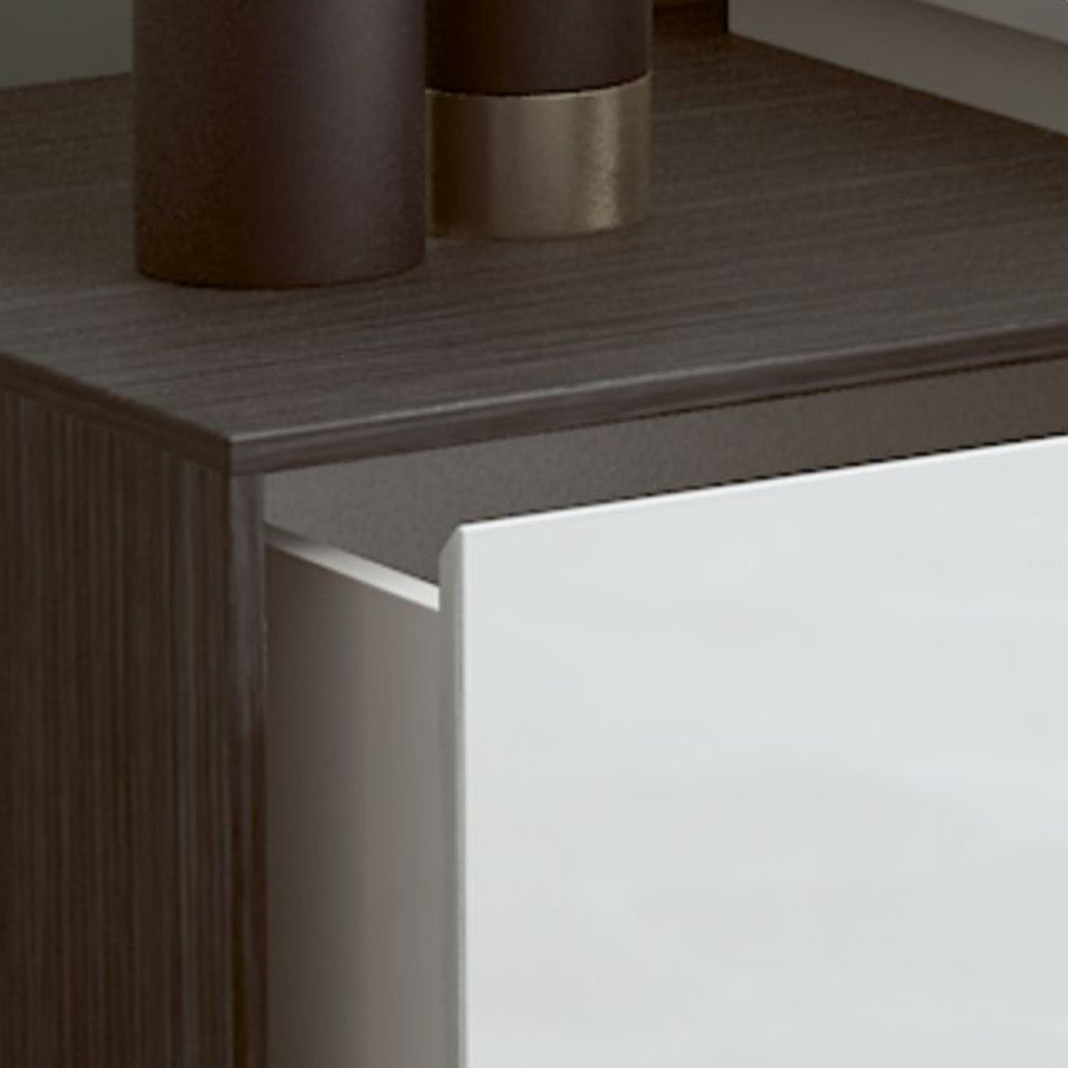 Modern 4 Drawers Vanity Dressing Table 28.94" H White Dresser with Stool