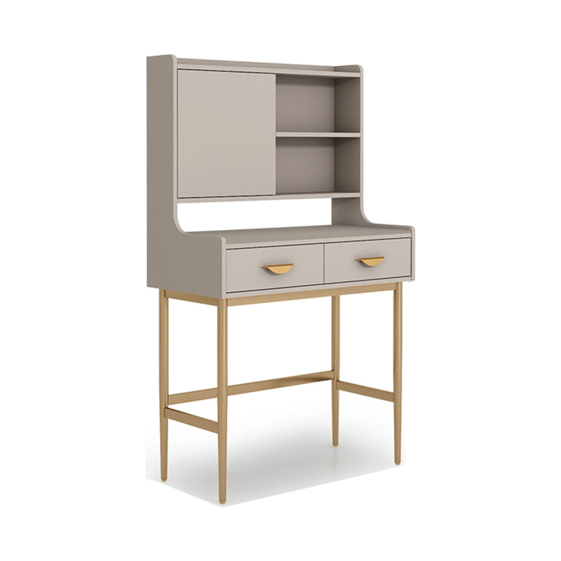 15.74" W x 53.14" H Makeup Dressing Table Stool Set With Drawers for Bathroom
