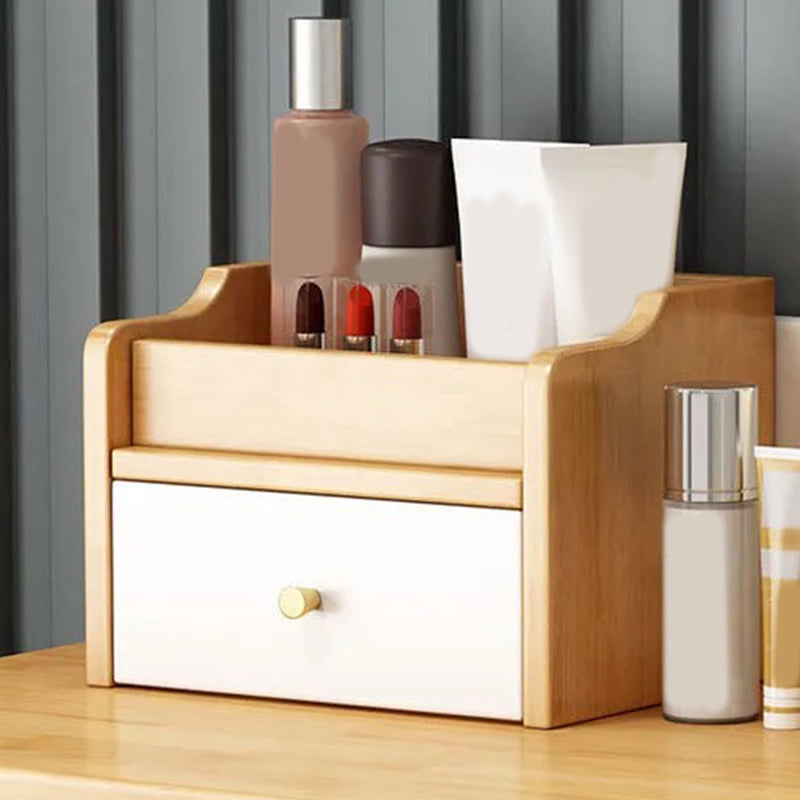 Scandinavian Wooden Makeup Vanity Desk Table With Drawer for Bedroom
