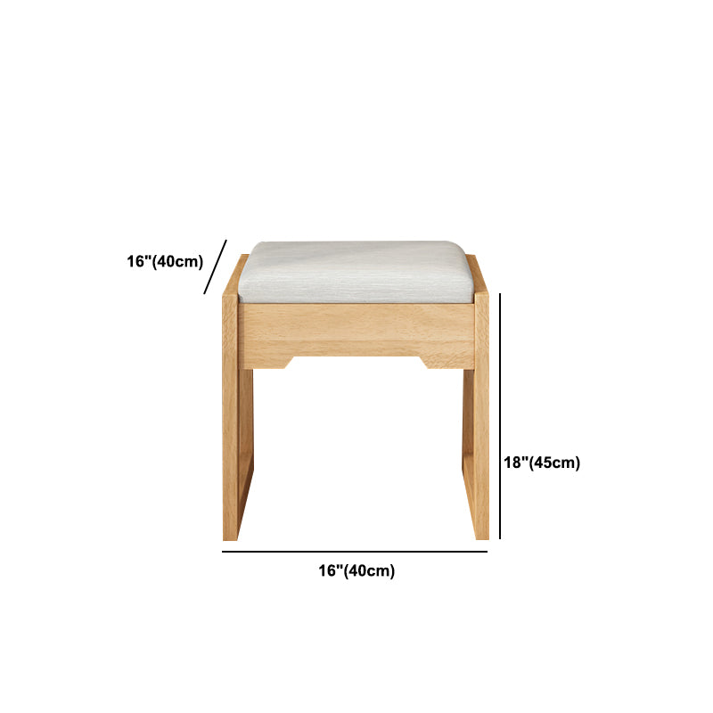 Scandinavian Makeup Vanity Desk Table in White and Brown for Bedroom