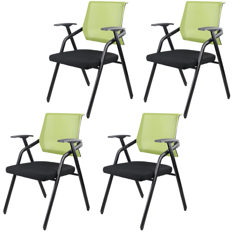 Mid Back Mesh Conference Chair Ergonomic Fixed Arms Chair for Office