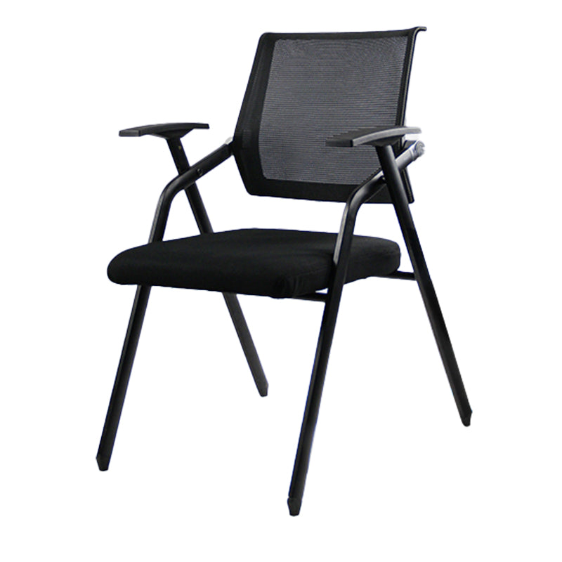 Mid Back Mesh Conference Chair Ergonomic Fixed Arms Chair for Office