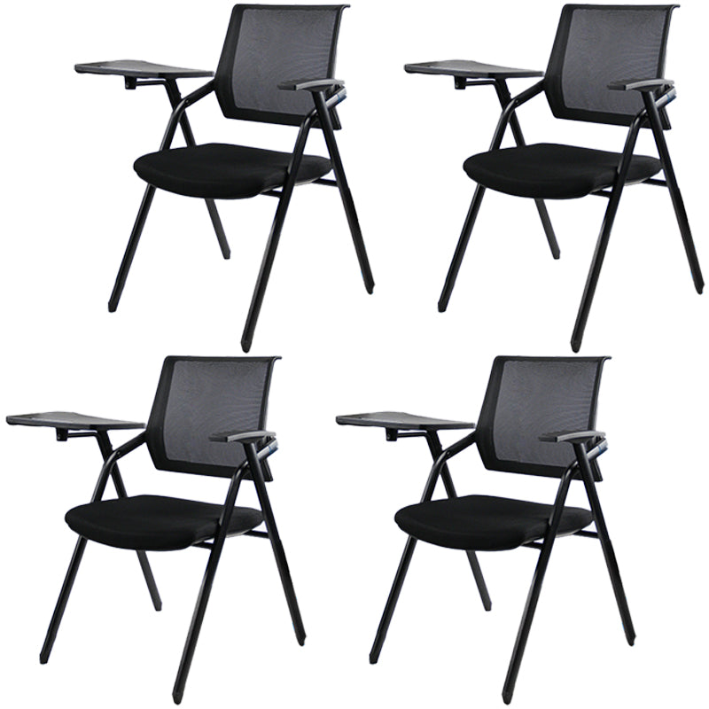 Mid Back Mesh Conference Chair Ergonomic Fixed Arms Chair for Office