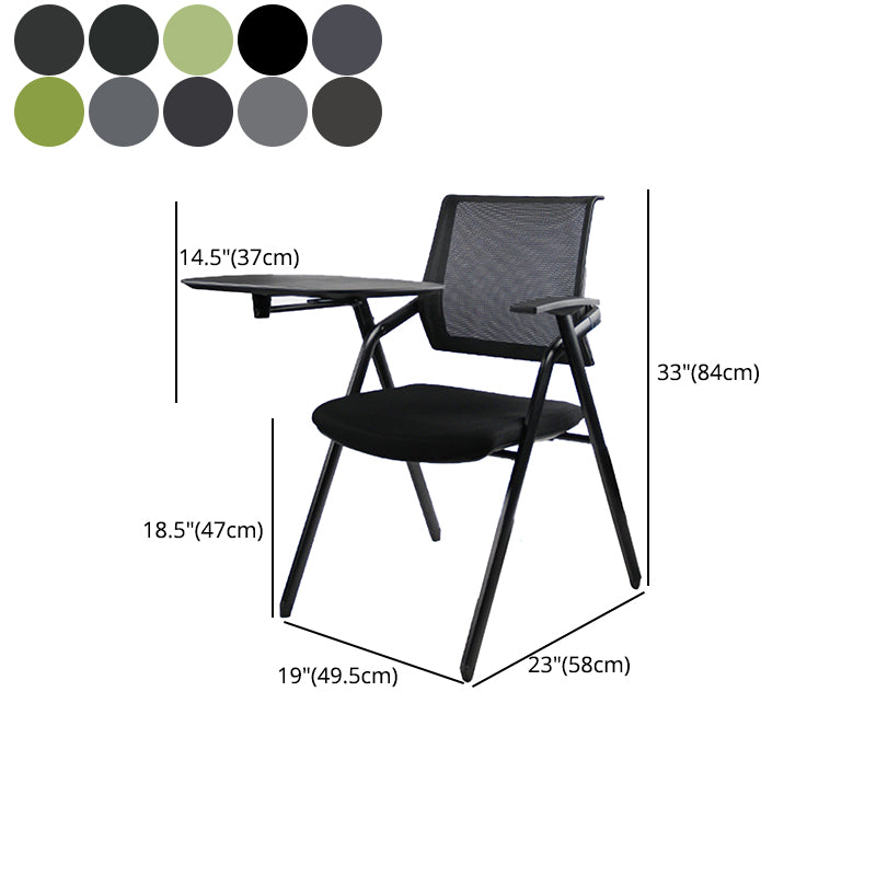 Mid Back Mesh Conference Chair Ergonomic Fixed Arms Chair for Office