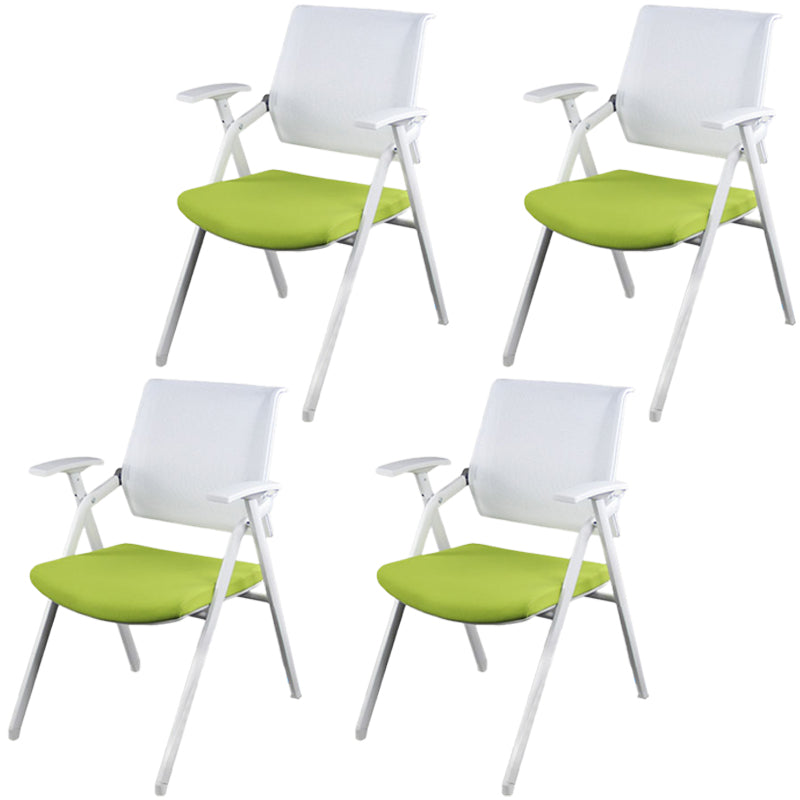 Ergonomic Mesh Conference Chair Mid Back Fixed Arms Chair for Home Office