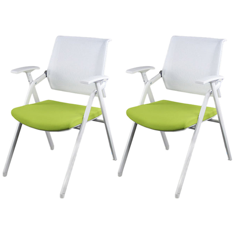 Ergonomic Mesh Conference Chair Mid Back Fixed Arms Chair for Home Office