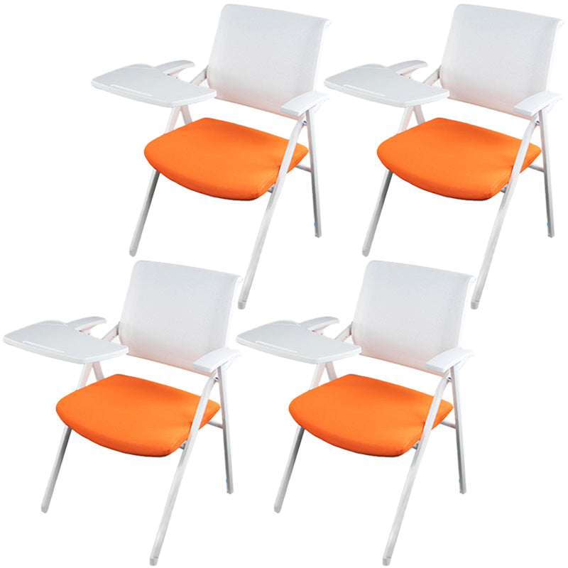 Ergonomic Mesh Conference Chair Mid Back Fixed Arms Chair for Home Office