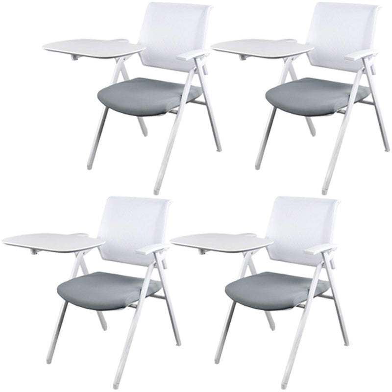 Ergonomic Mesh Conference Chair Mid Back Fixed Arms Chair for Home Office