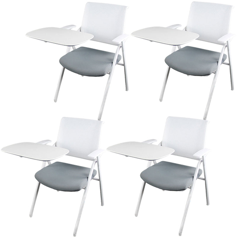 Ergonomic Mesh Conference Chair Mid Back Fixed Arms Chair for Home Office