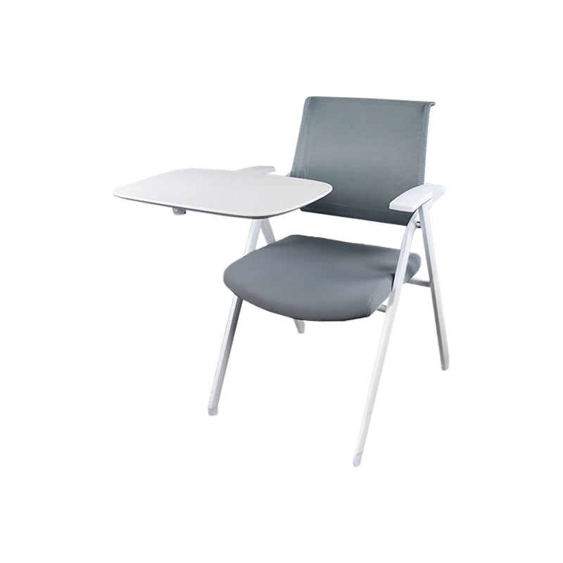 Mesh Mid Back Conference Chair Contemporary Fixed Arms Office Chair for Office