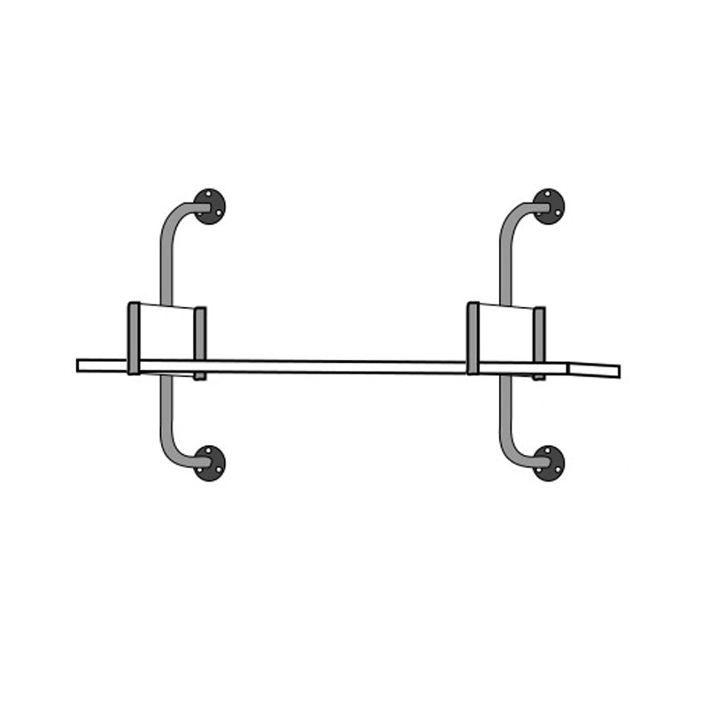 Wooden Wall Mounted Bookshelf Industrial Floating Storage Bookcase