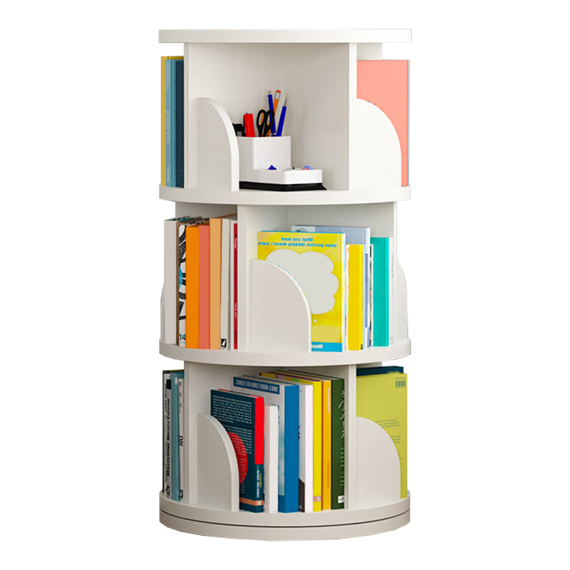 Open Wooden Bookshelf Modern Home Living Room Revolving Bookcase