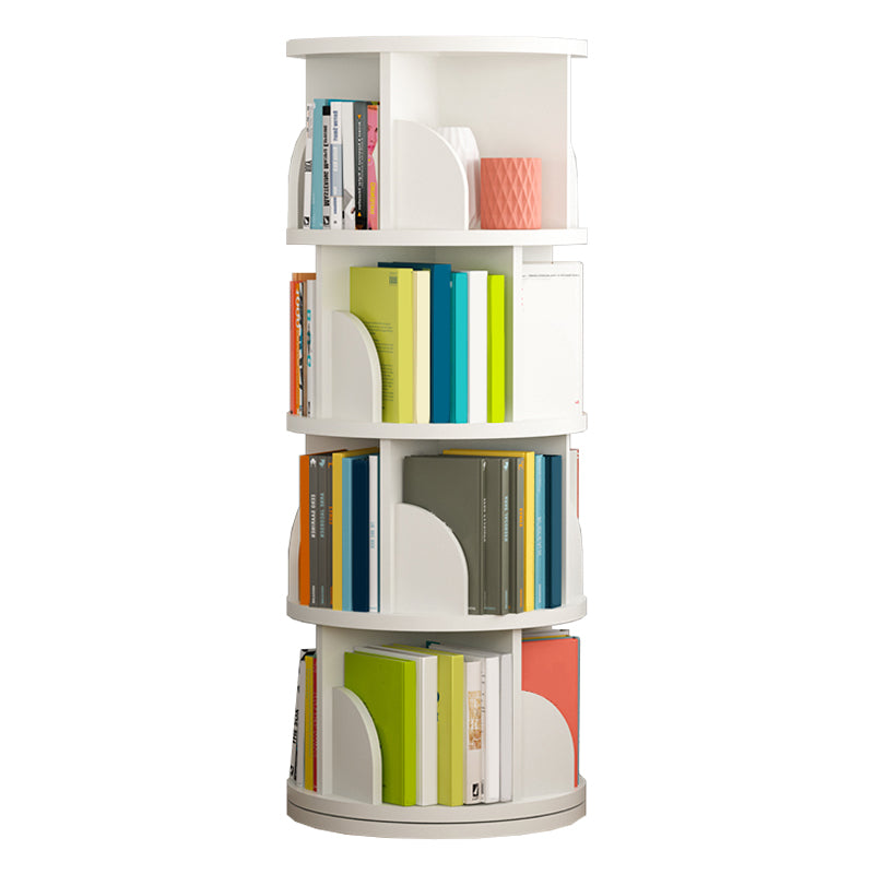 Open Wooden Bookshelf Modern Home Living Room Revolving Bookcase