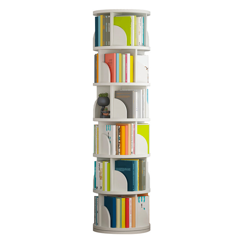 Open Wooden Bookshelf Modern Home Living Room Revolving Bookcase