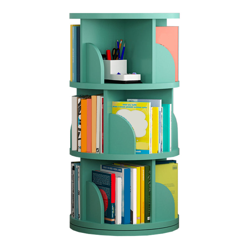 Open Wooden Bookshelf Modern Home Living Room Revolving Bookcase