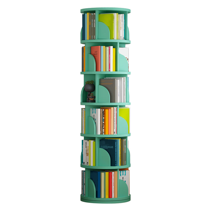 Open Wooden Bookshelf Modern Home Living Room Revolving Bookcase