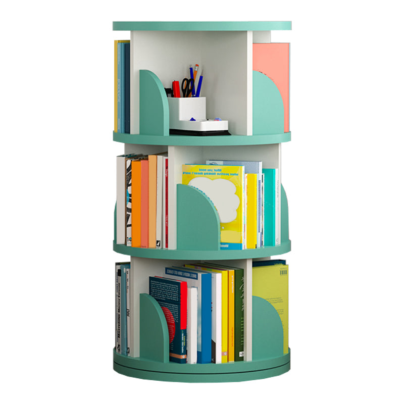 Open Wooden Bookshelf Modern Home Living Room Revolving Bookcase