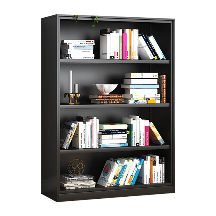 Metal Closed Back Bookshelf Modern Standard Storage Bookcase