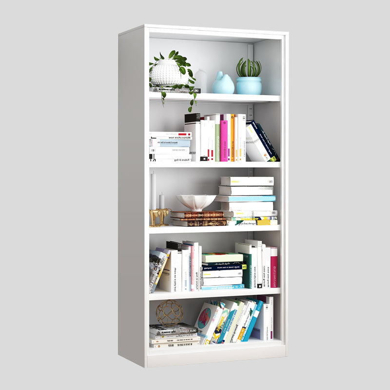 Metal Closed Back Bookshelf Modern Standard Storage Bookcase