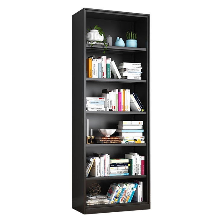 Metal Closed Back Bookshelf Modern Standard Storage Bookcase