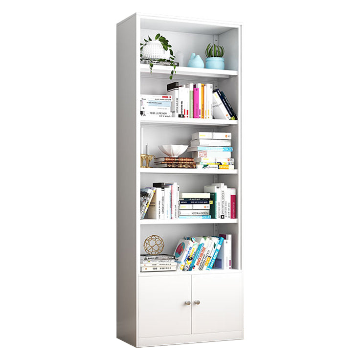Metal Closed Back Bookshelf Modern Standard Storage Bookcase