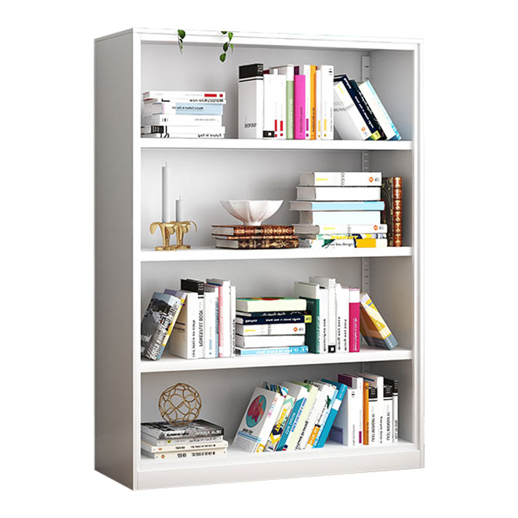 Metal Closed Back Bookshelf Modern Standard Storage Bookcase