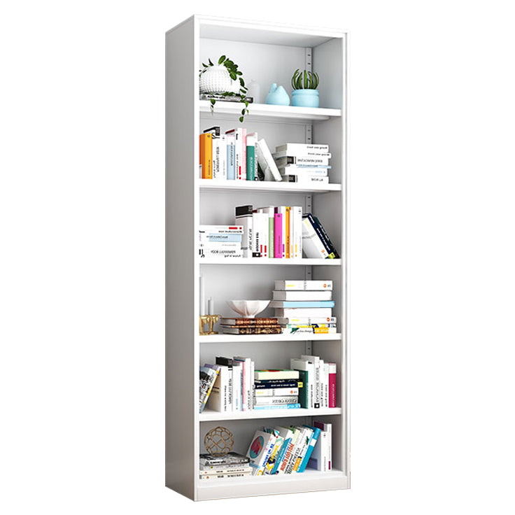 Metal Closed Back Bookshelf Modern Standard Storage Bookcase