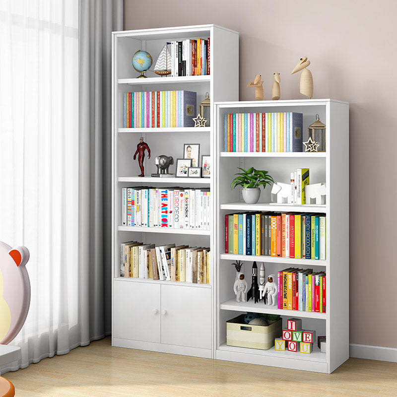 Metal Closed Back Bookshelf Modern Standard Storage Bookcase