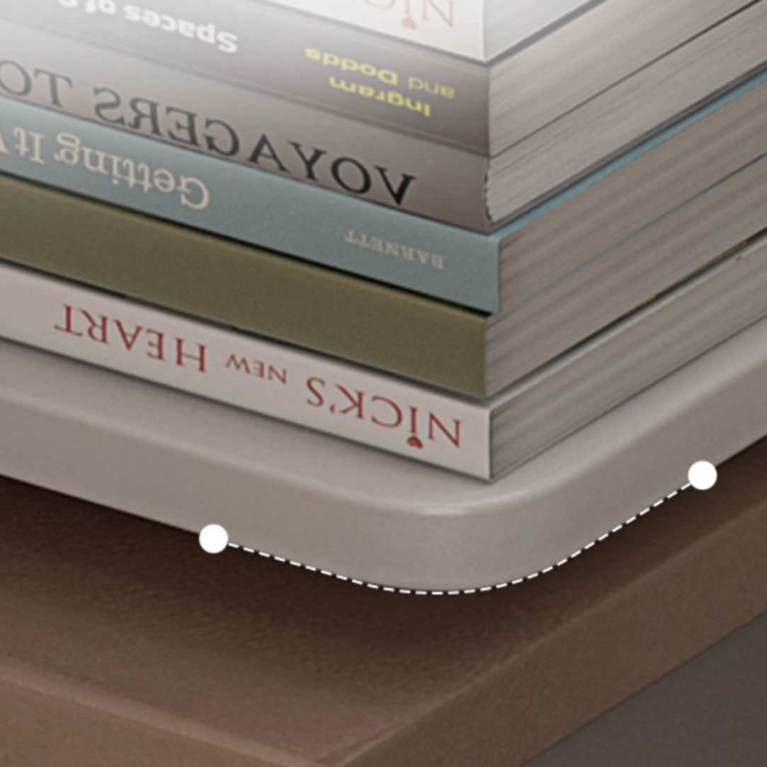 Contemporary Geometric Wood Shelf 13.77" Wide Home Bookshelf