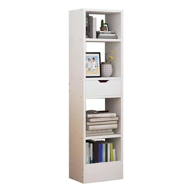 Closed Wooden Bookshelf Modern Home Living Room Corner Bookcase
