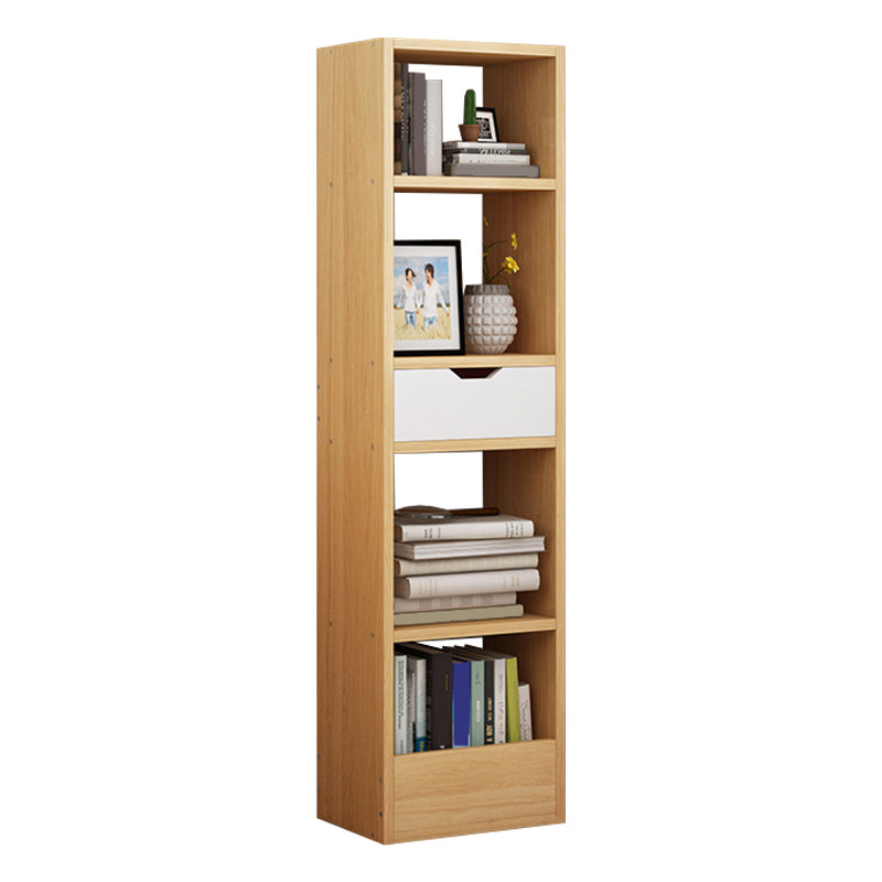 Closed Wooden Bookshelf Modern Home Living Room Corner Bookcase