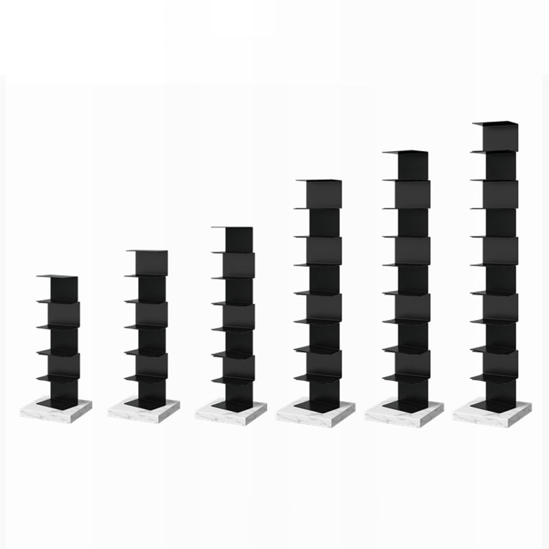 Geometric Metal Storage Bookcase Modern Home Office Bookshelf