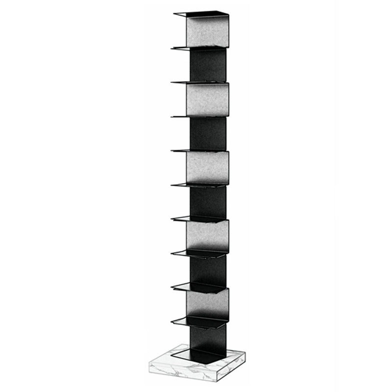 Geometric Metal Storage Bookcase Modern Home Office Bookshelf
