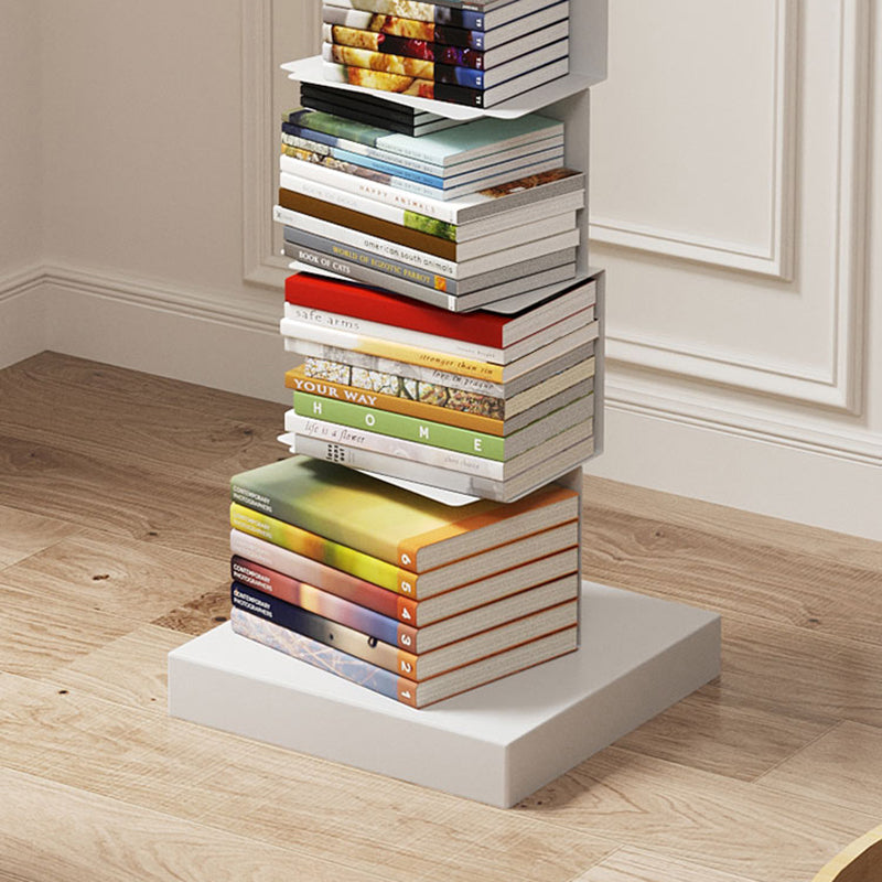 Contemporary 13.77" Wide Geometric Book Shelf Iron Home Bookcase