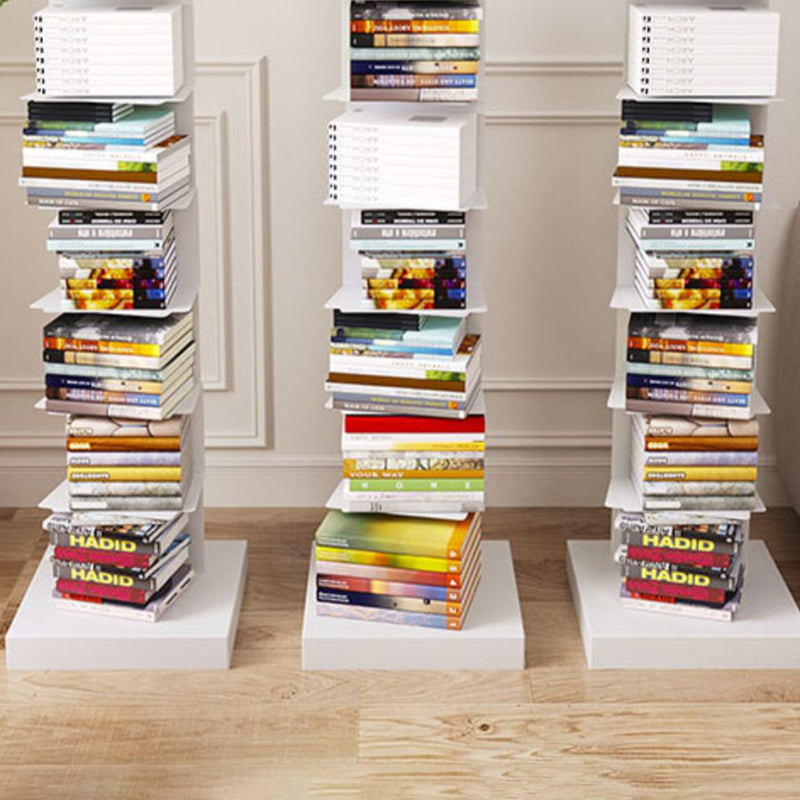 Contemporary 13.77" Wide Geometric Book Shelf Iron Home Bookcase