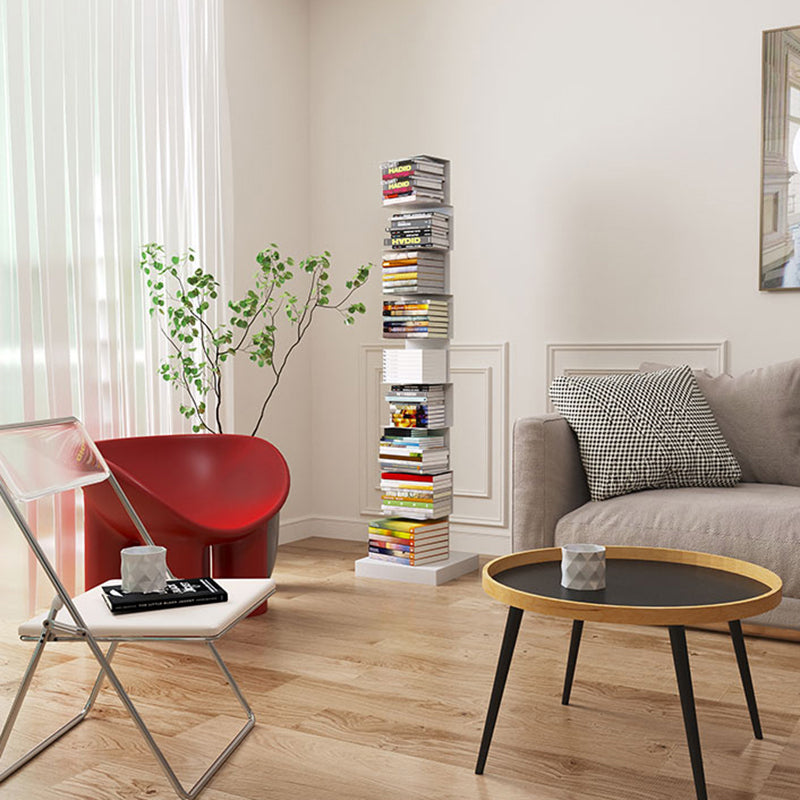 Contemporary 13.77" Wide Geometric Book Shelf Iron Home Bookcase