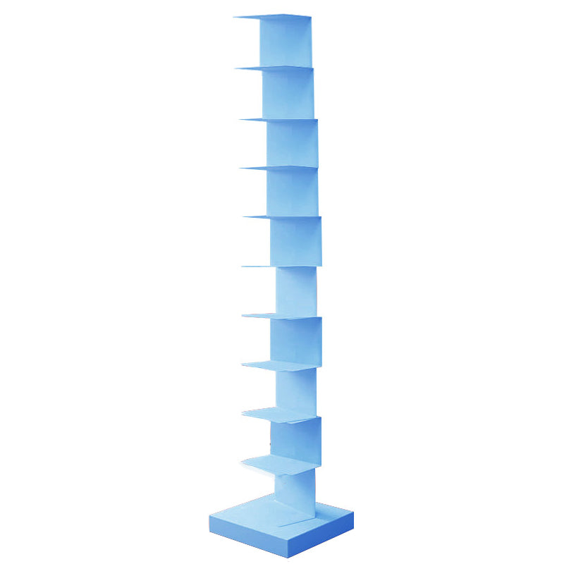 Contemporary 13.77" Wide Geometric Book Shelf Iron Home Bookcase