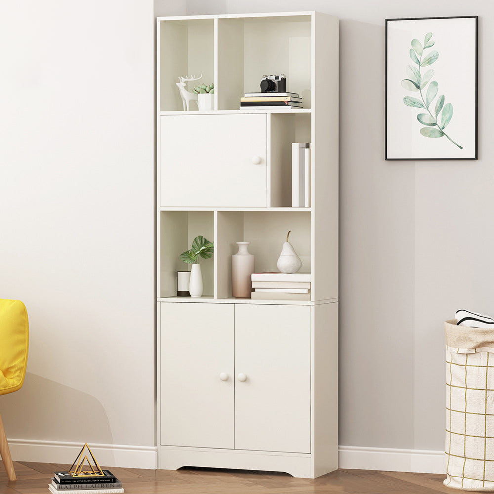 Closed Wooden Bookshelf Modern Home Living Room Study Corner Bookcase