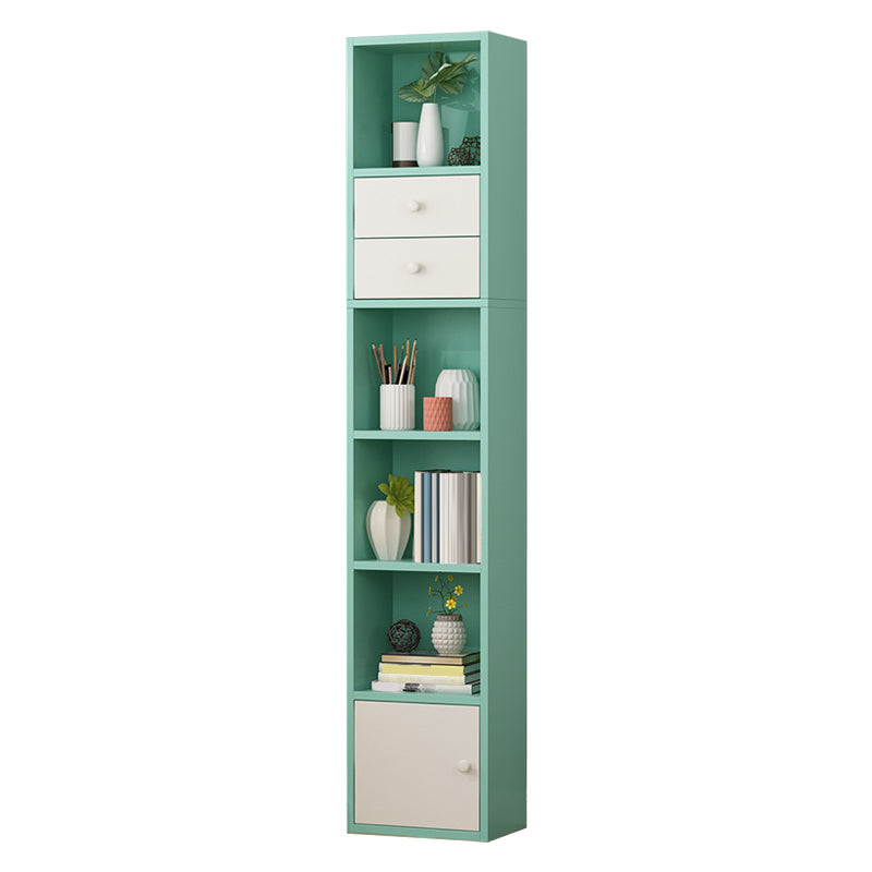 Closed Wooden Bookshelf Modern Home Living Room Study Corner Bookcase