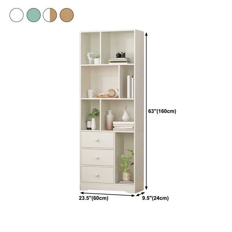 Closed Wooden Bookshelf Modern Home Living Room Study Corner Bookcase