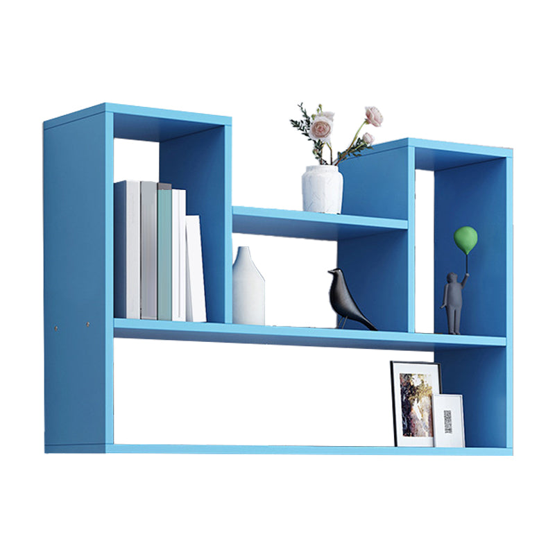 Modern Engineered Wood Bookcase, Geometric Bookshelf for Any Room