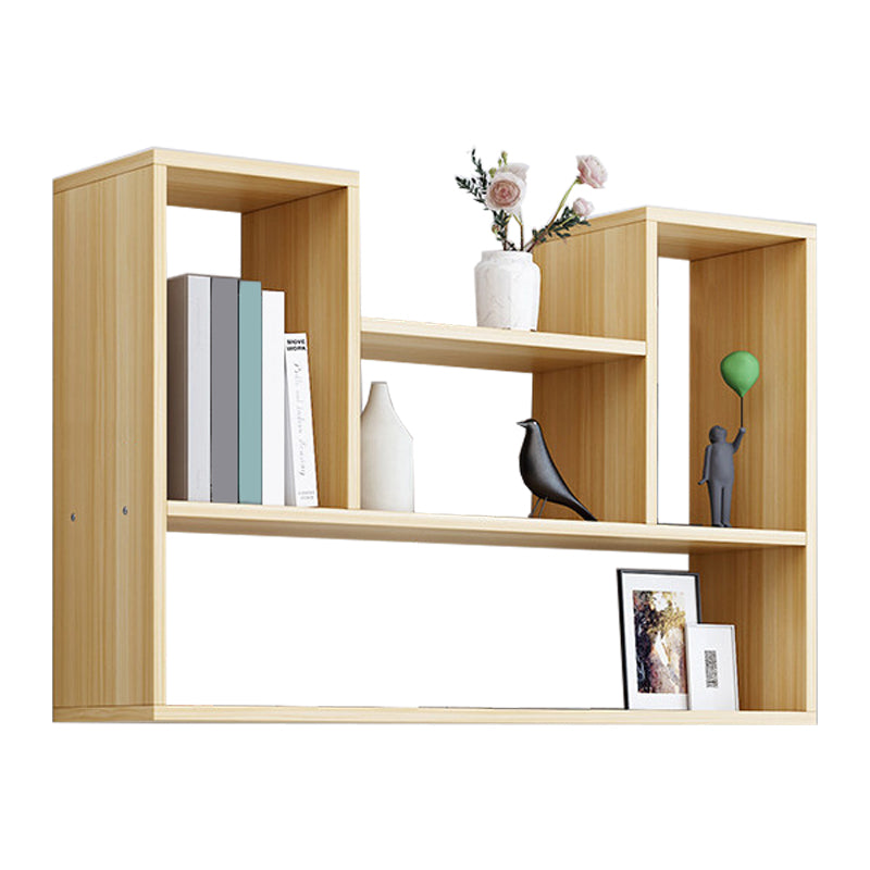 Modern Engineered Wood Bookcase, Geometric Bookshelf for Any Room