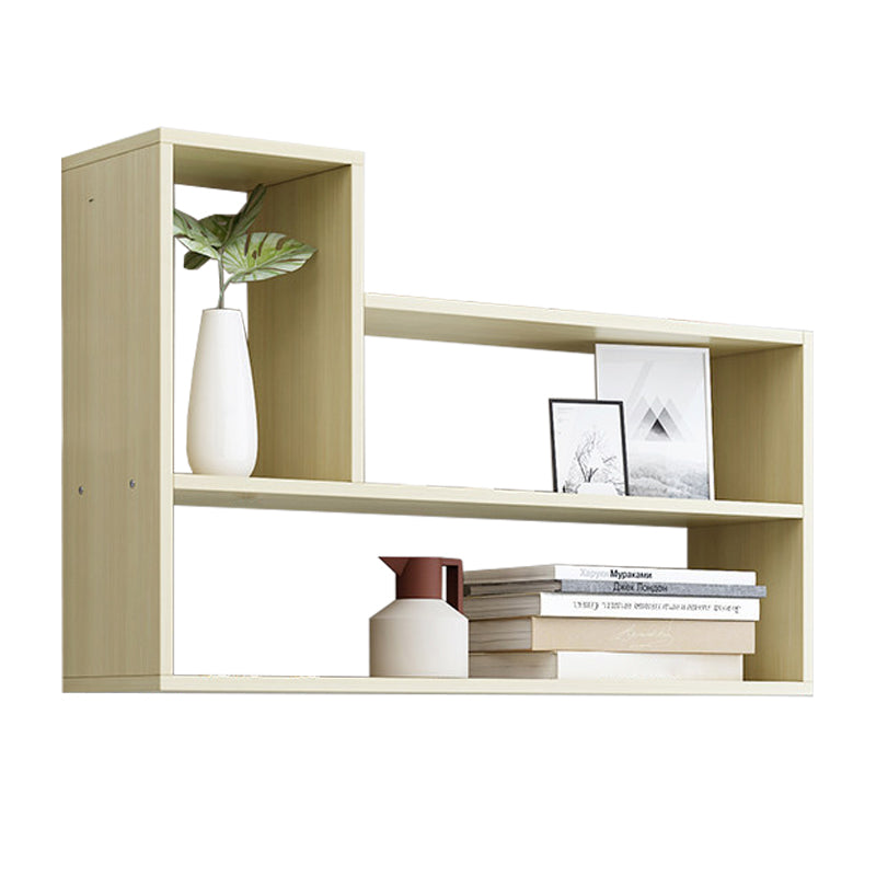 Modern Engineered Wood Bookcase, Geometric Bookshelf for Any Room