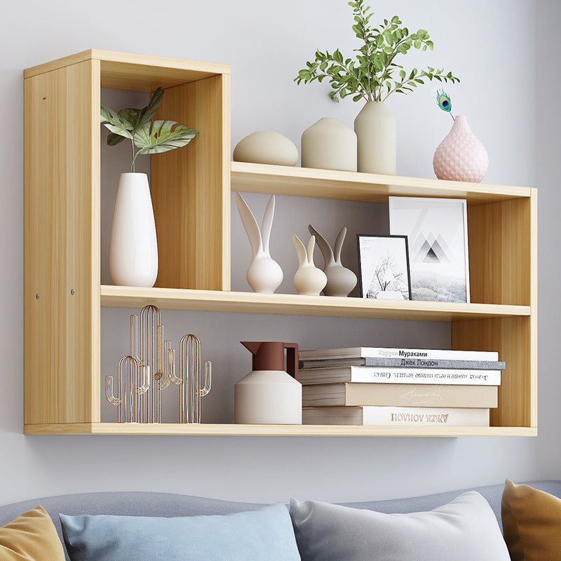 Modern Engineered Wood Bookcase, Geometric Bookshelf for Any Room