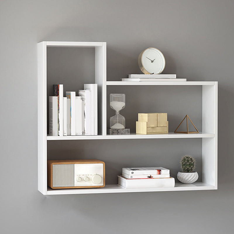 Modern Wooden Bookcase, Geometric Bookshelf for Any Room, 25.5" H X 8" W