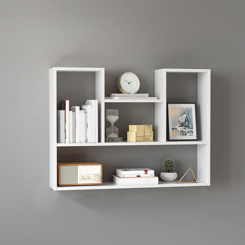 Modern Wooden Bookcase, Geometric Bookshelf for Any Room, 25.5" H X 8" W