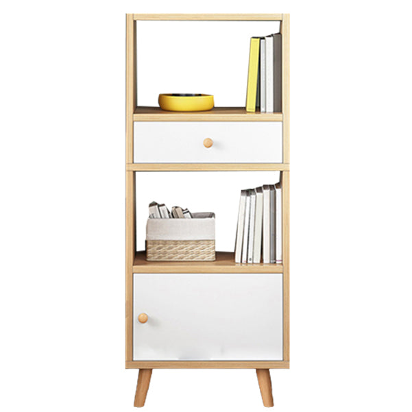 Open Wooden Bookshelf Modern Minimalist Home Corner Bookcase