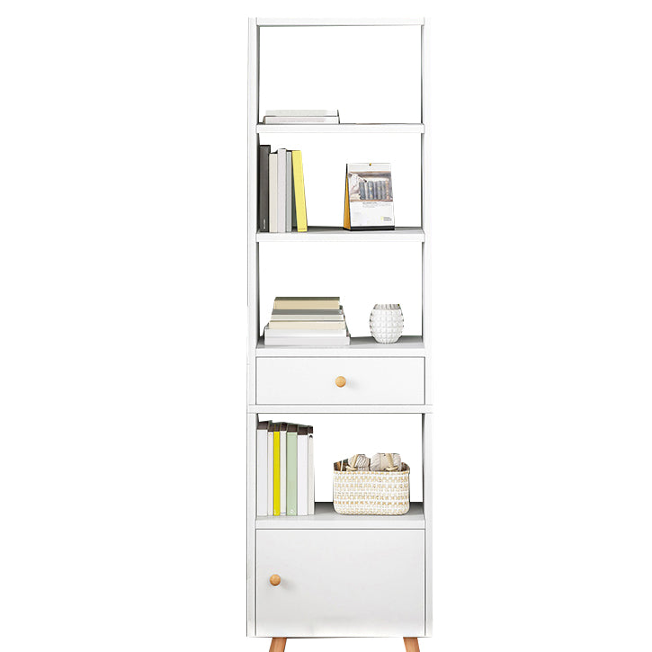 Open Wooden Bookshelf Modern Minimalist Home Corner Bookcase