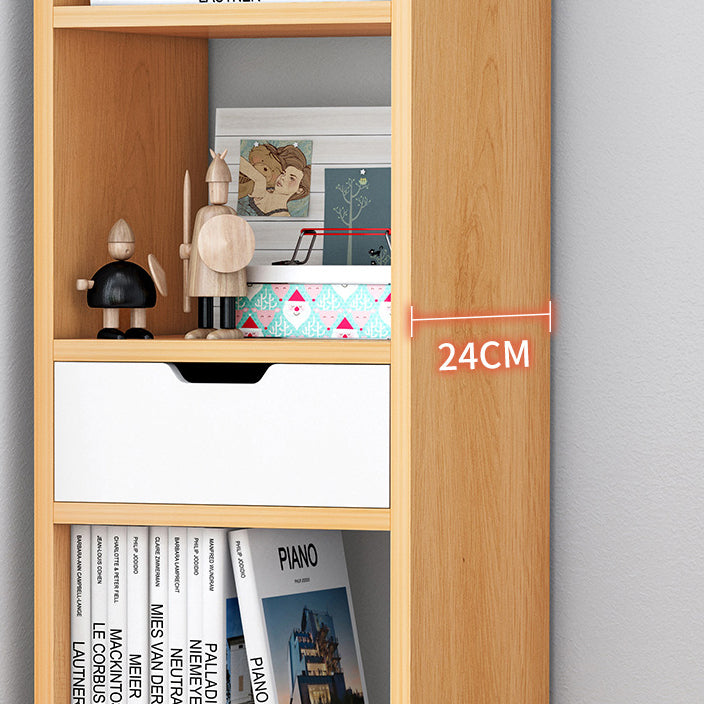 Open Wooden Bookshelf Modern Minimalist Home Corner Bookcase