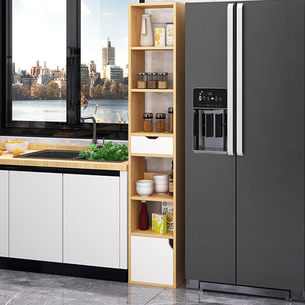 Closed Wooden Bookshelf Modern Minimalist Home Corner Bookcase